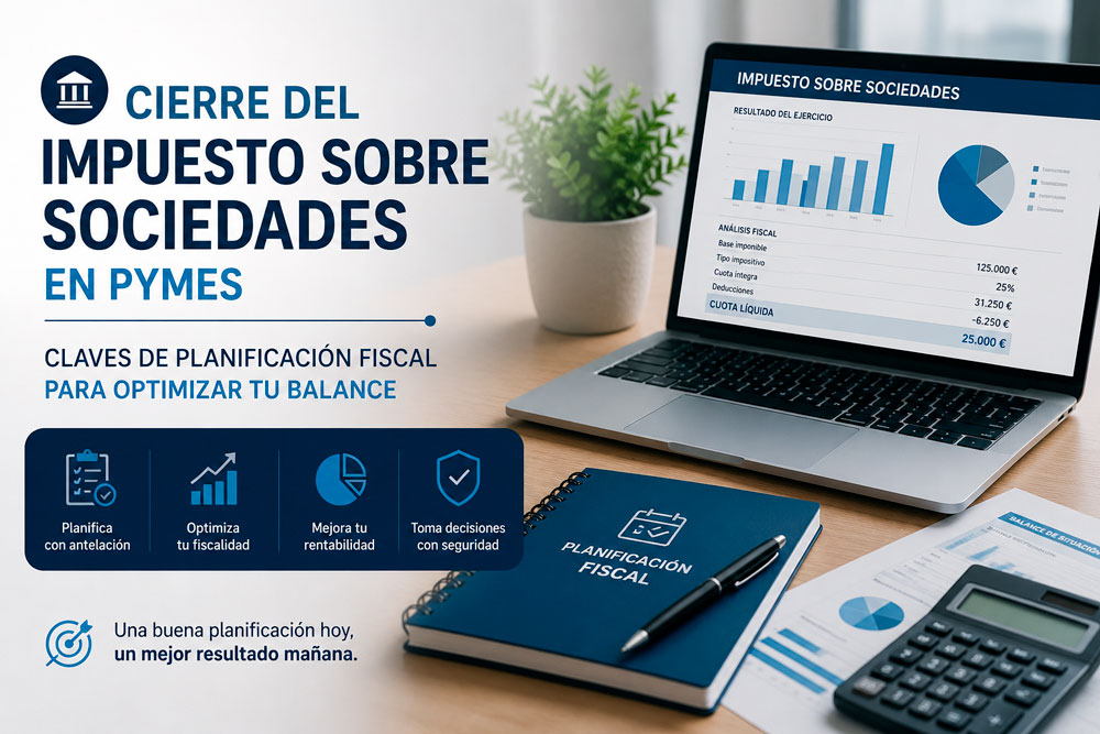 Cierre del impuesto sobre sociedades en pymes: claves de planificación fiscal para optimizar tu balance