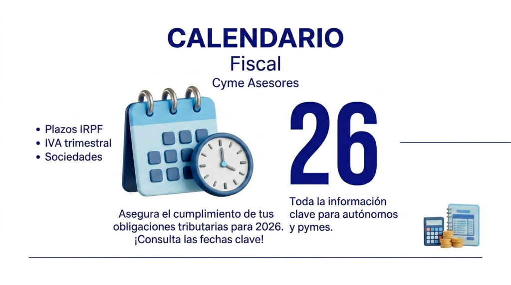 El calendario fiscal 2026 Talavera de la Reina