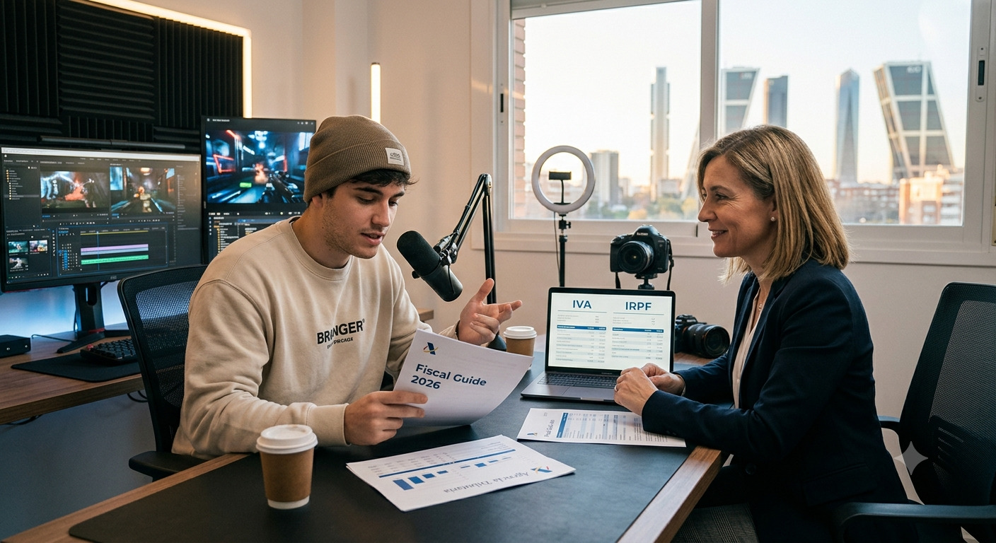 Fiscalidad Influencers y Creadores de Contenido 2026: Cómo Asesorar Correctamente a Este Nuevo Perfil de Cliente: IRPF + IVA + Residencia Fiscal